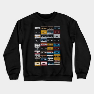 Old Music Cassettes Crewneck Sweatshirt